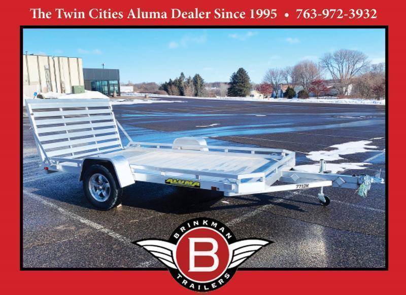 Aluma 7712H Aluminum TrailerFull Rear Tailgate! Brinkmans Trailers