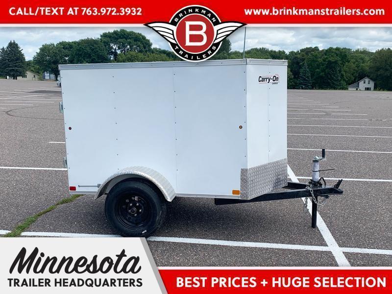 Carry-On 4x6 Enclosed Trailer - Single Swing Door UHjyXgaozuob
