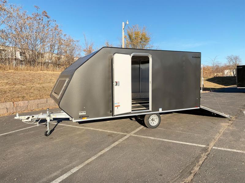Lightning 8.5x13 Aluminum Enclosed TwoPlace Snowmobile Trailer with