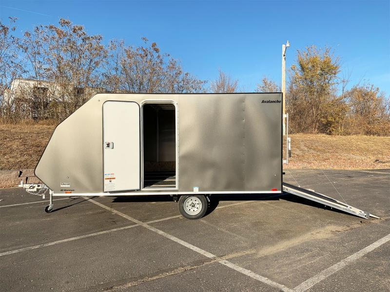 Lightning 8.5x13 Aluminum Enclosed TwoPlace Snowmobile Trailer with