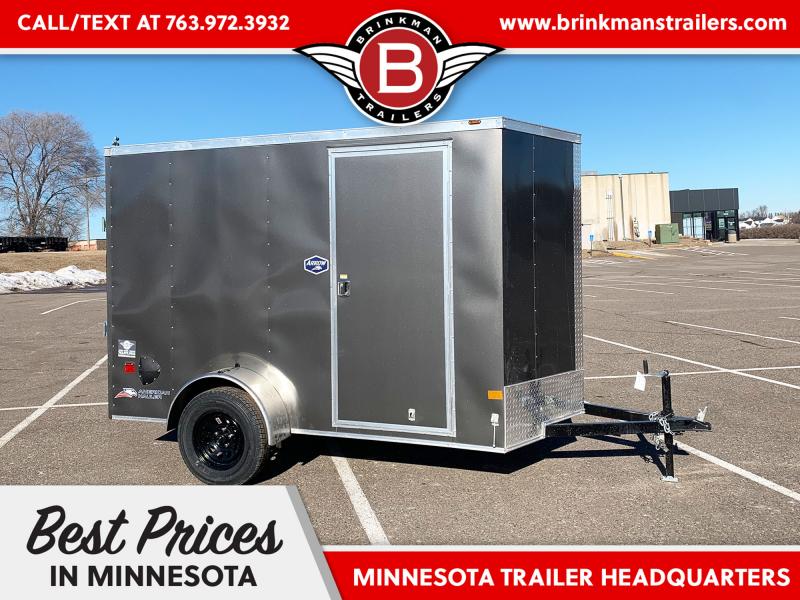 Deluxe American Hauler 6x10 Enclosed Trailer - 6'6" Int - Rear Ramp! uquxVI85rice