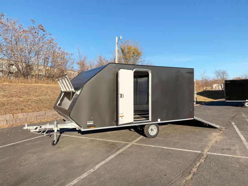 Lightning 8.5x13 Aluminum Enclosed TwoPlace Snowmobile Trailer with