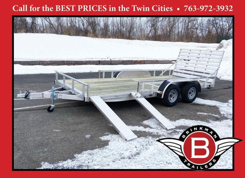 Trophy 7 x 16 Tandem Axle Aluminum ATV/UTV Trailer w/ Side Ramps Trophy 7 x 16 Tandem Axle Aluminum ATV/UTV Trailer w/ Side Ramps