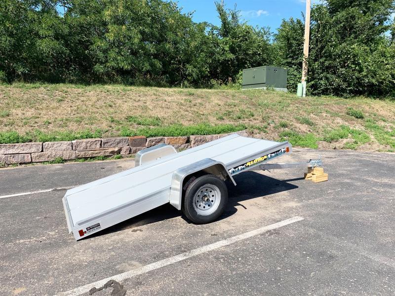 Aluma 8605FTILT (10'x50") Aluminum Snowmobile Trailer Single Place