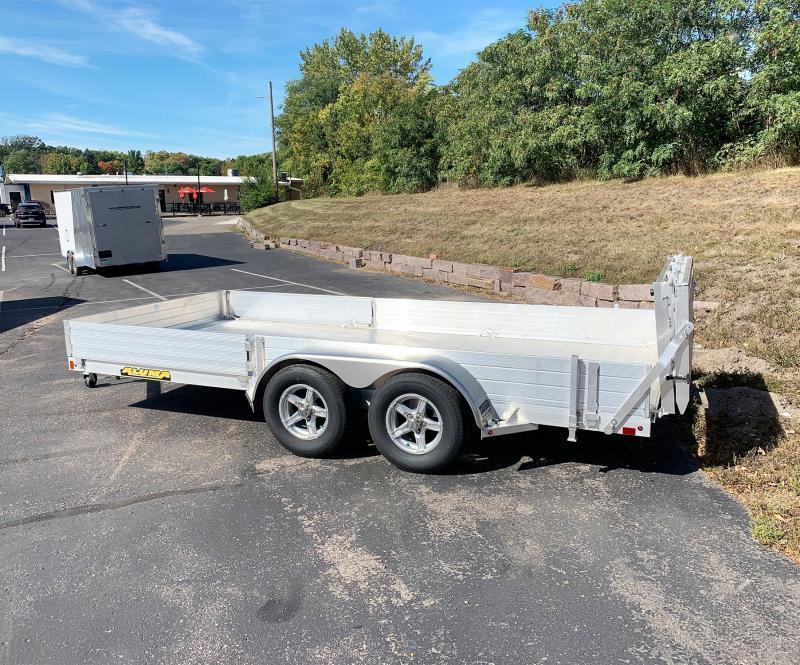 Aluma 8115 SR Tandem Axle Aluminum ATV Trailer BiFold Ramp