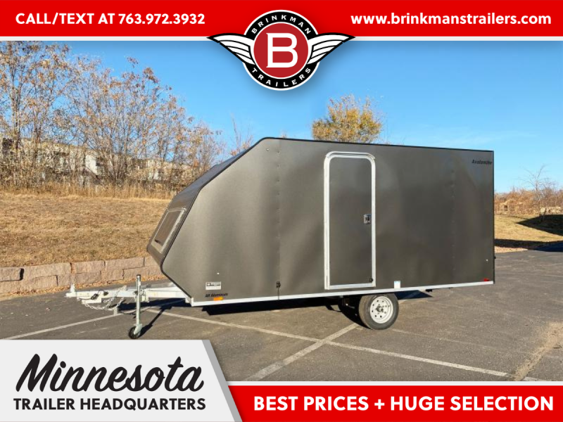 Lightning 8.5x13 Aluminum Enclosed TwoPlace Snowmobile Trailer with