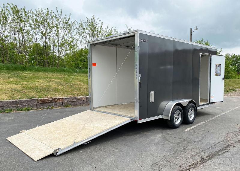 Lightning 7x16 Aluminum Enclosed Trailer 7'2" Int. Rear Ramp! Near Me