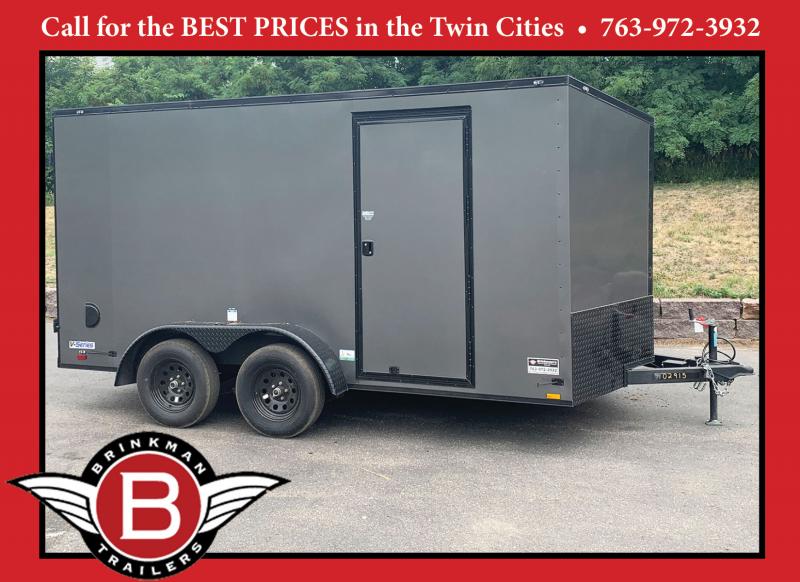Continental 7x14 Enclosed Trailer Double Doors Blackout Package! Brinkman's Trailers in
