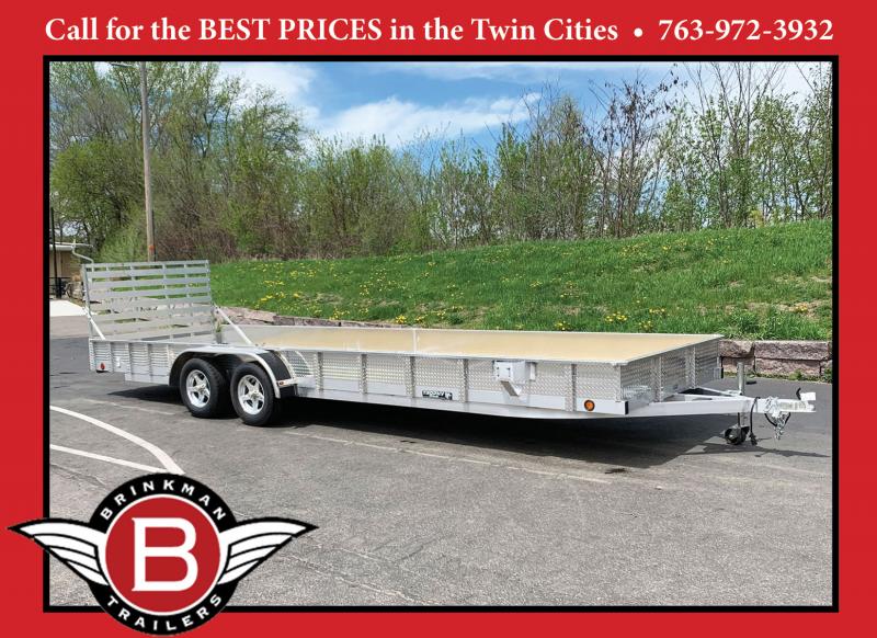 SALE - Quality Trophy 7x24 Aluminum Utility Trailer! Full Rear Ramp with Diamond Plate Solid Sides! SALE - Quality Trophy 7x24 Aluminum Utility Trailer! Full Rear Ramp with Diamond Plate Solid Sides!