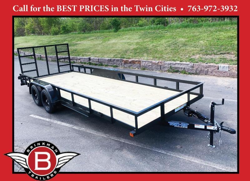 Top Quality Top Hat 83x20 Tandem Axle Utility Trailer - Rear Ramp! Top Quality Top Hat 83x20 Tandem Axle Utility Trailer - Rear Ramp!