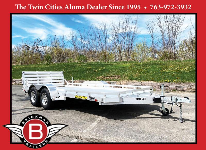 Aluma 7816 Ta 78x16 Aluminum Utility Trailer Bi Fold Tailgate 7 000 Gvwr Cargo Utility Trailers For Sale Classifieds For Utility Cargo Trailers