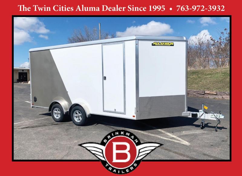 ALUMA 7.5X16 (16'+3.5'V) Aluminum Enclosed Trailer - 7' Int. - UTV ALUMA 7.5X16 (16'+3.5'V) Aluminum Enclosed Trailer - 7' Int. - UTV