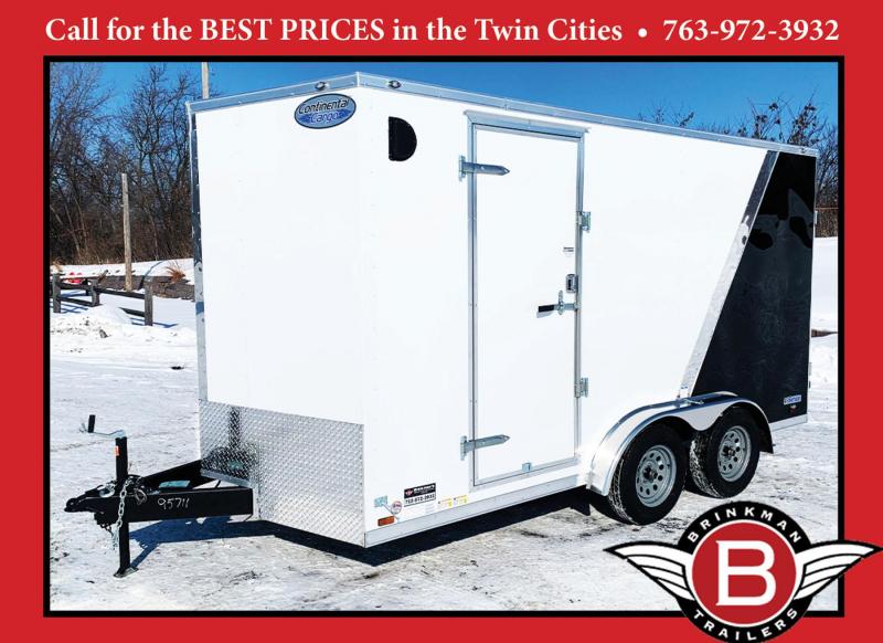 Continental Cargo 7x14 V-Nose 7Ft Interior Enclosed UTV Trailer w/ Rear Ramp Continental Cargo 7x14 V-Nose 7Ft Interior Enclosed UTV Trailer w/ Rear Ramp