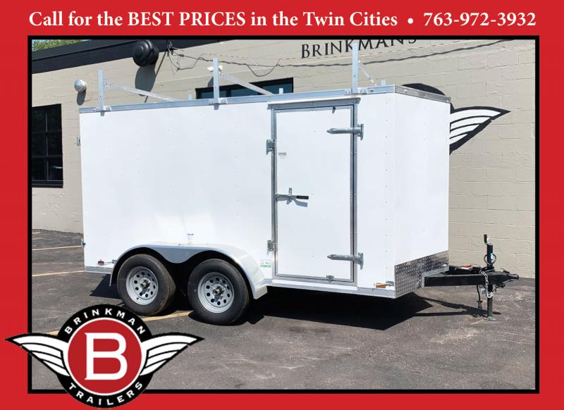 CLEARANCE - Continental Cargo 6x12 Enclosed Trailer - Double Doors - Tandem Axle-Ladder Racks! CLEARANCE - Continental Cargo 6x12 Enclosed Trailer - Double Doors - Tandem Axle-Ladder Racks!