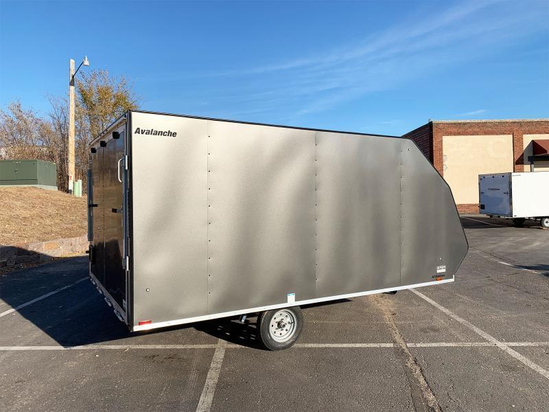 Lightning 8.5x13 Aluminum Enclosed TwoPlace Snowmobile Trailer with