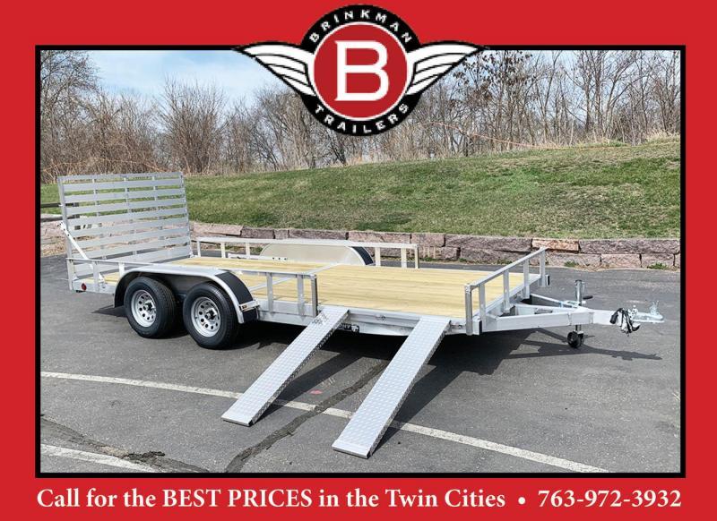 Quality Trophy 7x16 Aluminum Utility Trailer - Rear Ramp! Quality Trophy 7x16 Aluminum Utility Trailer - Rear Ramp!