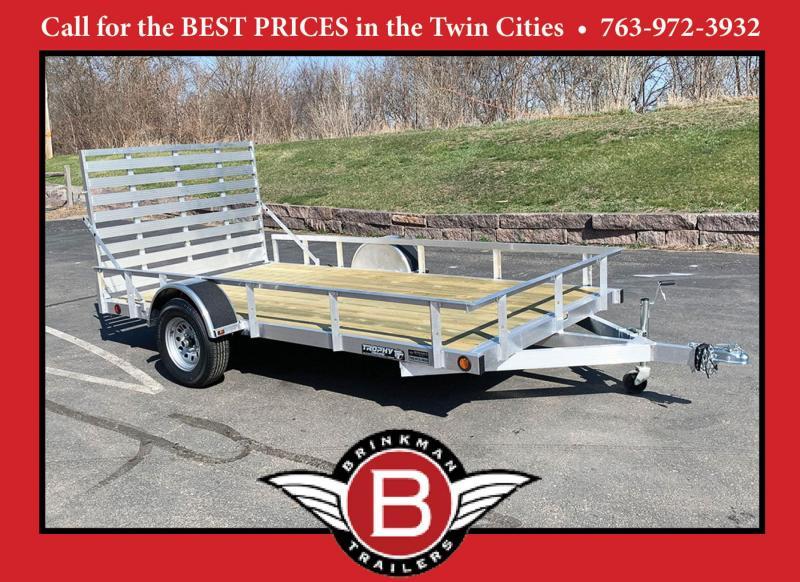 Quality Trophy 6.5x12 Aluminum Utility Trailer - Rear Ramp! Quality Trophy 6.5x12 Aluminum Utility Trailer - Rear Ramp!