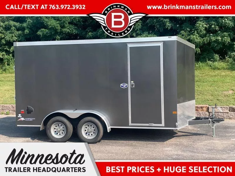 American Hauler Night Hawk 7x14 Tandem Enclosed Cargo Trailer - 7' Interior - Rear Ramp Door! CllzTEglnvle