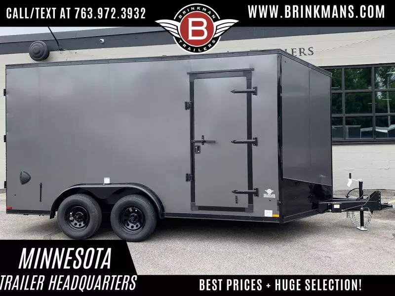 Haulin 7.5x14 Enclosed Trailer - Double Doors-Torsion Axles - Blackout Package!