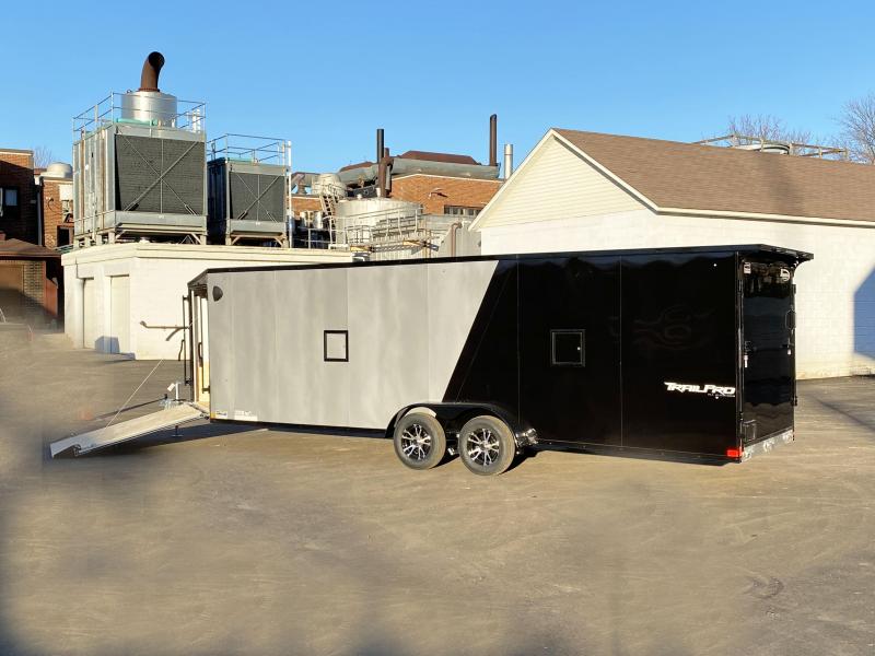 Premium Formula 7x29 (24'+5'V) Aluminum Enclosed Snowmobile Trailer