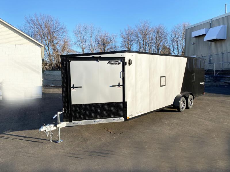 Premium Formula 7x29 (24'+5'V) Aluminum Enclosed Snowmobile Trailer