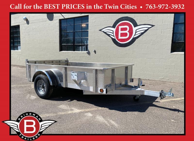 Quality Trophy 5x8 Aluminum Utility Trailer Diamond Plate Sides