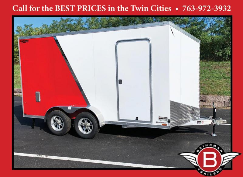 Lightning 7x14 Aluminum Enclosed Trailer - 7'3" Int. - Rear Ramp! Lightning 7x14 Aluminum Enclosed Trailer - 7'3" Int. - Rear Ramp!