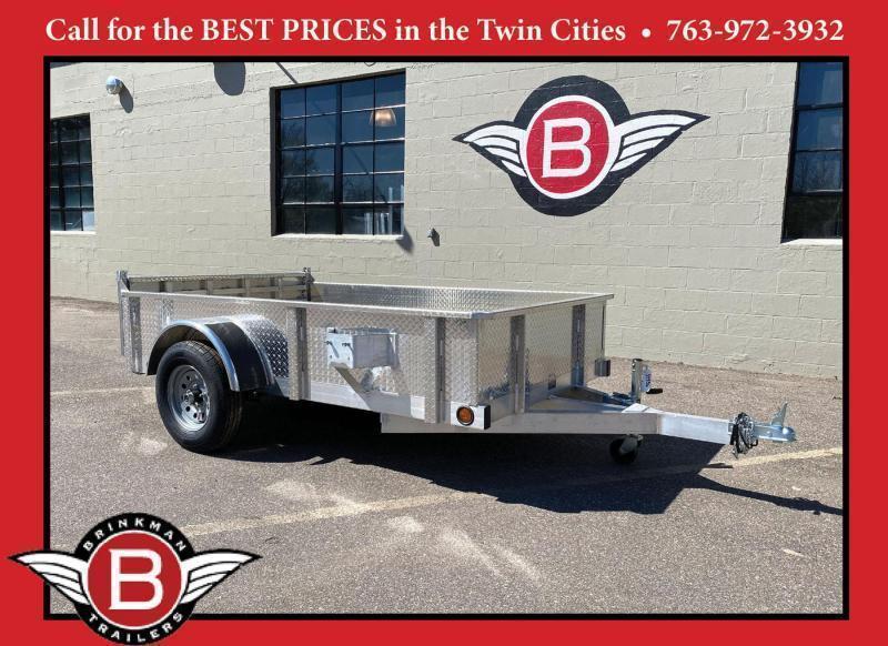 Quality Trophy 5x8 Aluminum Utility Trailer Diamond Plate Sides