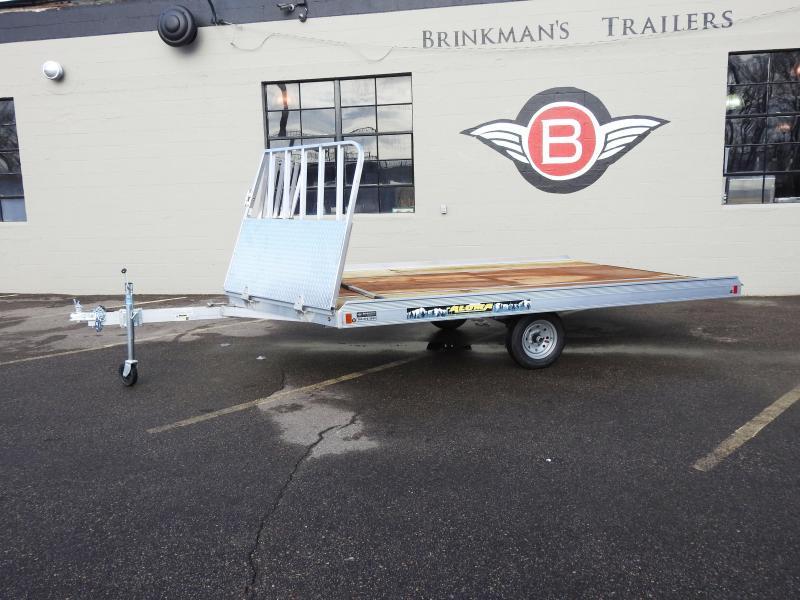 Aluma 8612D Tilt Aluminum 2Place Snowmobile Trailer Drive Off Ramp