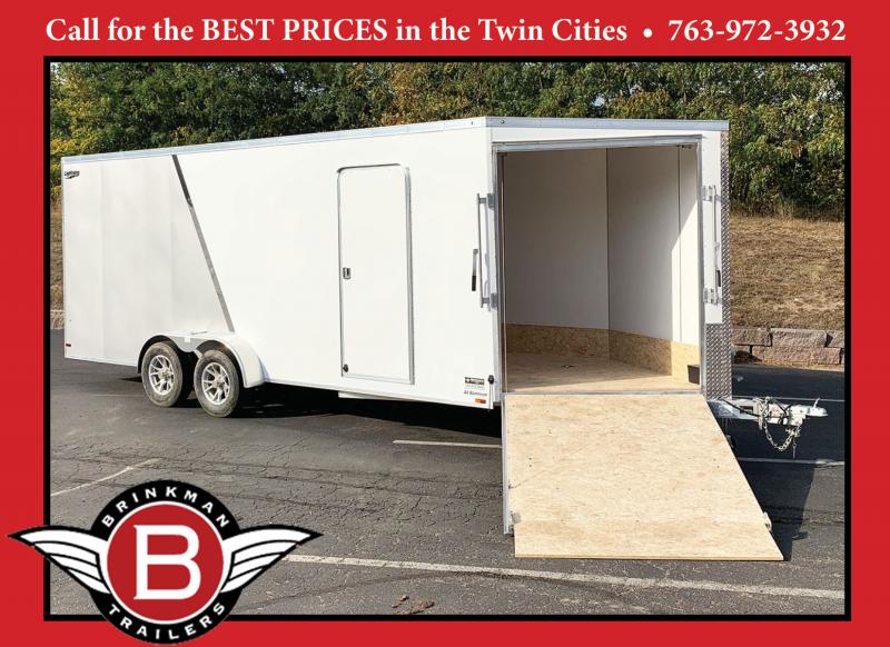Lightning 7x25 Aluminum Enclosed Snowmobile Trailer 7'3" Interior