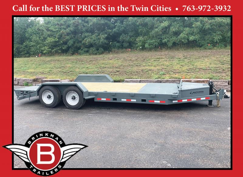 Heavy Duty Watchdog 81x20 Equipment Hauler- Flip Over Ramps- 16K GVWR!