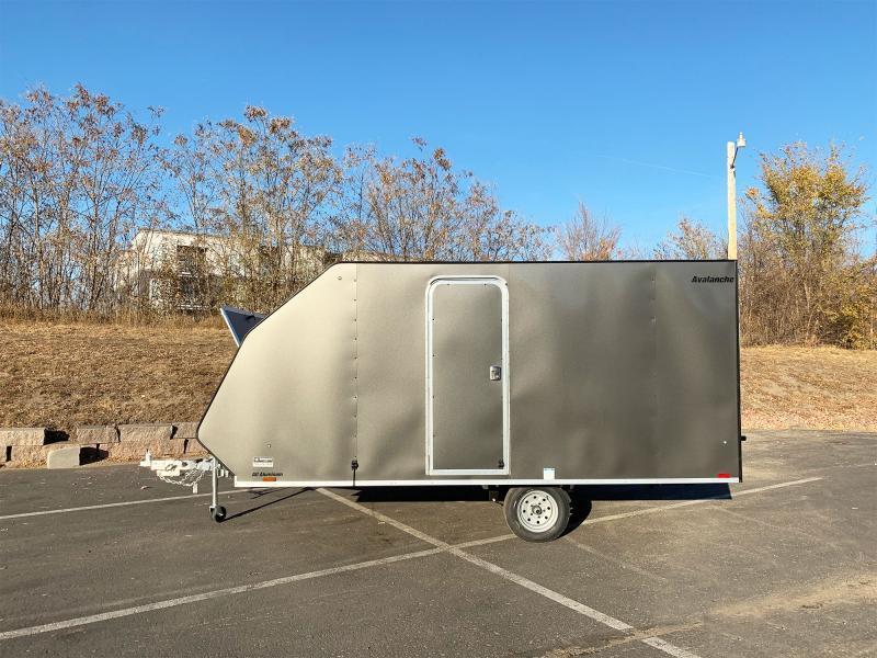 Lightning 8.5x13 Aluminum Enclosed TwoPlace Snowmobile Trailer with
