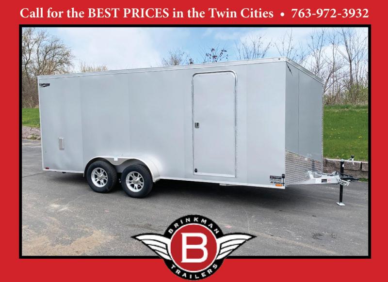 Lightning 7x20 (18'+2' V) Aluminum Enclosed Trailer - 80" Int. - Rear Ramp - UTV! Lightning 7x20 (18'+2' V) Aluminum Enclosed Trailer - 80" Int. - Rear Ramp - UTV!