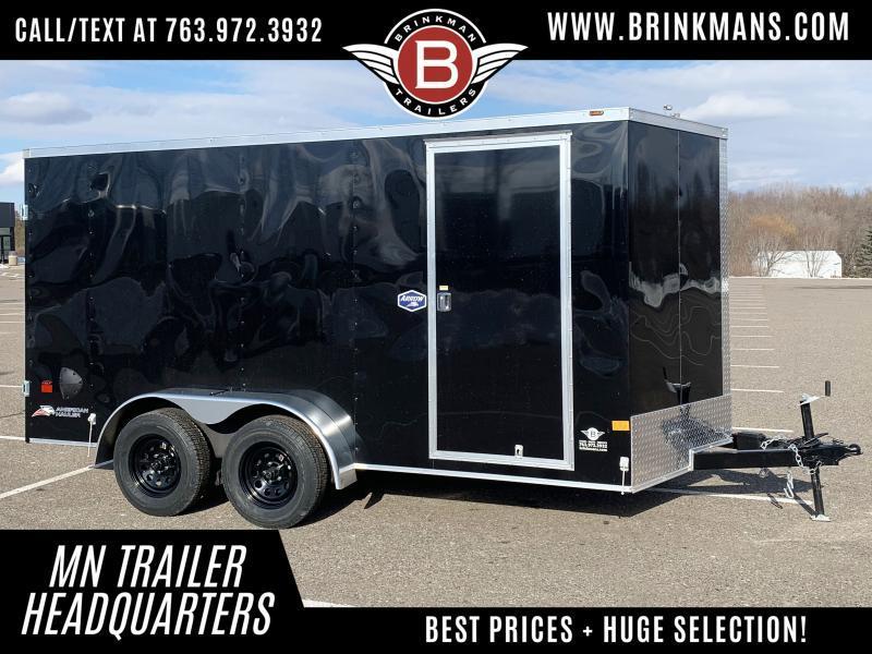 American Hauler 7x14 Tandem Enclosed Cargo Trailer - Double Rear Doors