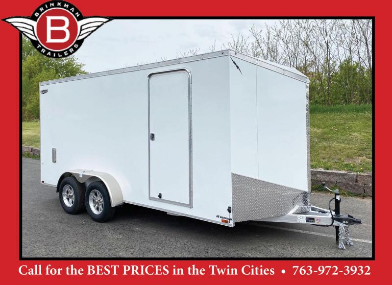 Lightning 7x16 Aluminum Enclosed Trailer - 6'8" Int. - Rear Ramp! Lightning 7x16 Aluminum Enclosed Trailer - 6'8" Int. - Rear Ramp!