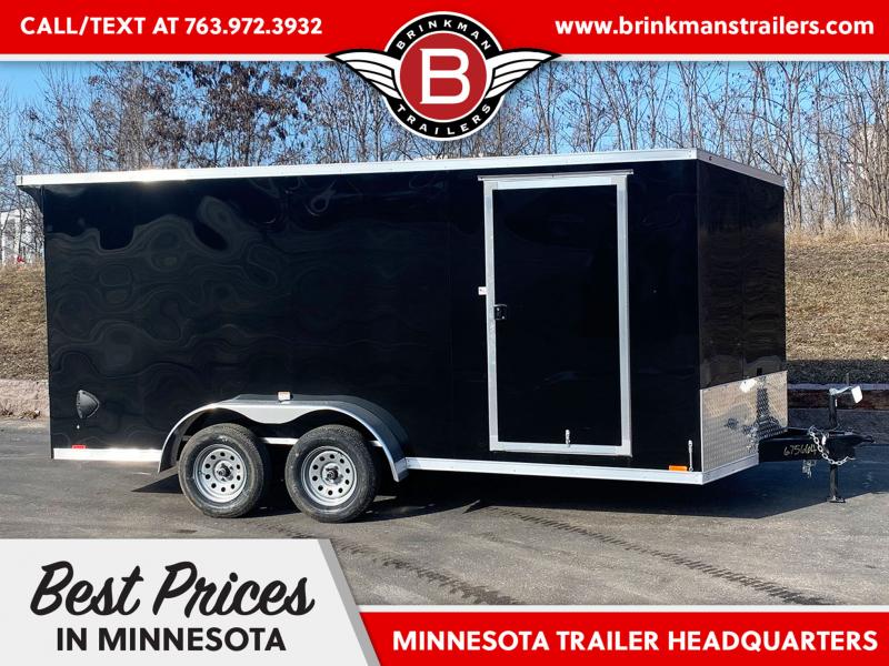 RC Deluxe 7x16 Enclosed Cargo Trailer- Rear Ramp!