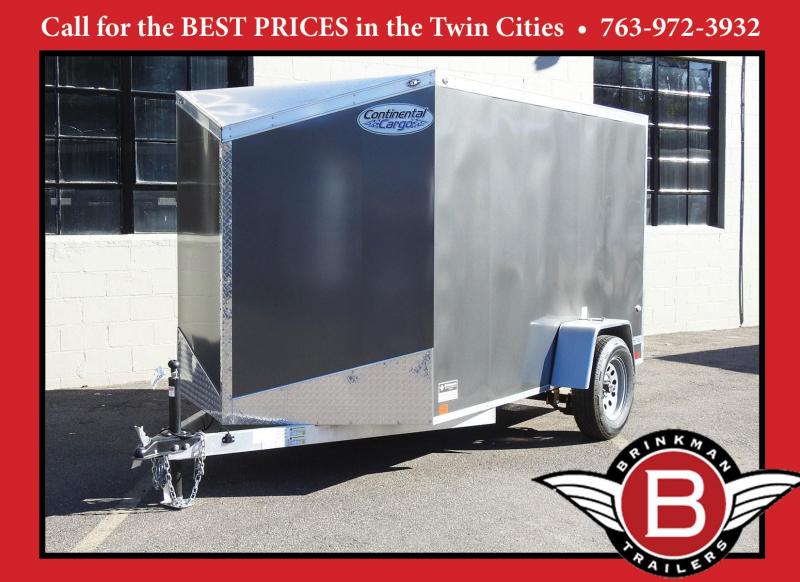Continental Cargo 6x10 Aluminum Enclosed Cargo Trailer w/ Ramp Door Continental Cargo 6x10 Aluminum Enclosed Cargo Trailer w/ Ramp Door