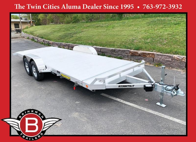 Aluma 8220H Aluminum Tilt Bed Tandem Axle Trailer - 9,990# GVWR Aluma 8220H Aluminum Tilt Bed Tandem Axle Trailer - 9,990# GVWR