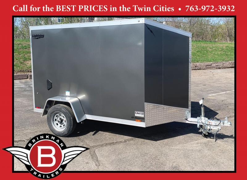 Lightning 5x8 Aluminum Enclosed Trailer Rear Ramp! Brinkman's