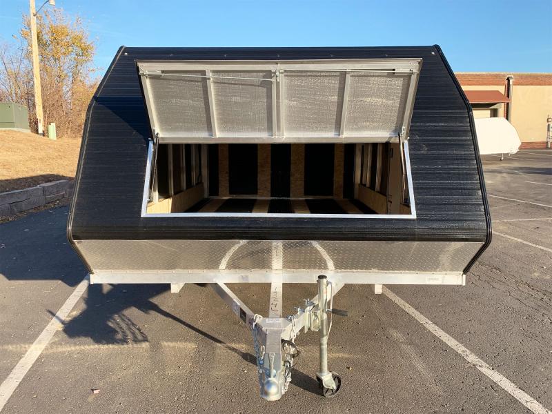 Lightning 8.5x13 Aluminum Enclosed TwoPlace Snowmobile Trailer with