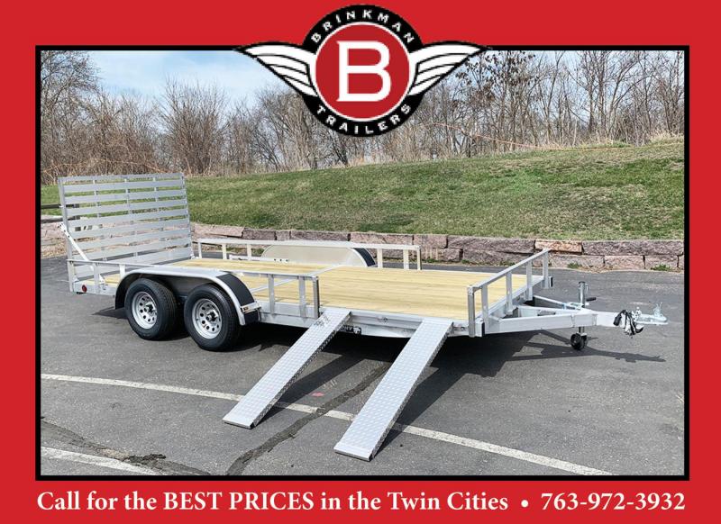 Quality Trophy 7x16 Aluminum Utility Trailer - Rear Ramp! Quality Trophy 7x16 Aluminum Utility Trailer - Rear Ramp!