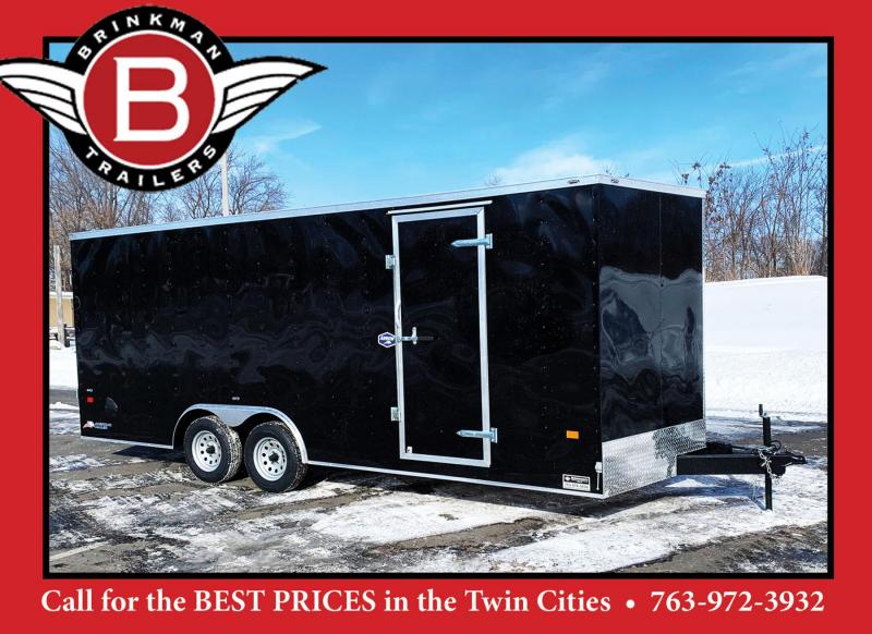 American 8.5x20 Enclosed Cargo Car Trailer - Rear Ramp- 7' Interior American 8.5x20 Enclosed Cargo Car Trailer - Rear Ramp- 7' Interior