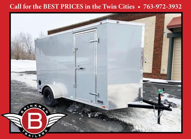 Continental 6x12 Enclosed Cargo Trailer - Rear Ramp-6'6" Interior Door Continental 6x12 Enclosed Cargo Trailer - Rear Ramp-6'6" Interior Door