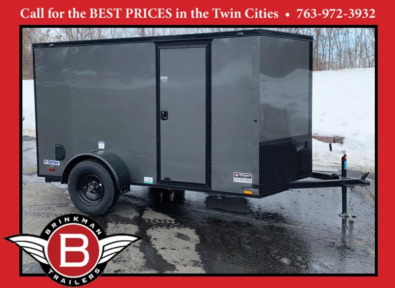 Continental Cargo 5.5x10 Enclosed Trailer Rear RampBlackout Package