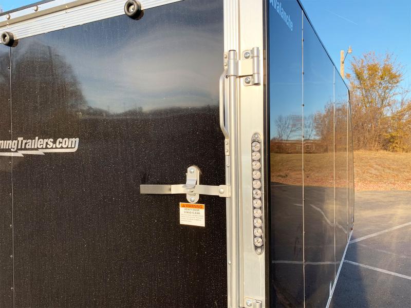 Lightning 8.5x13 Aluminum Enclosed TwoPlace Snowmobile Trailer with