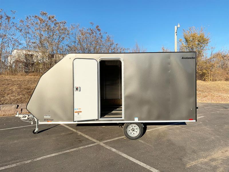 Lightning 8.5x13 Aluminum Enclosed TwoPlace Snowmobile Trailer with