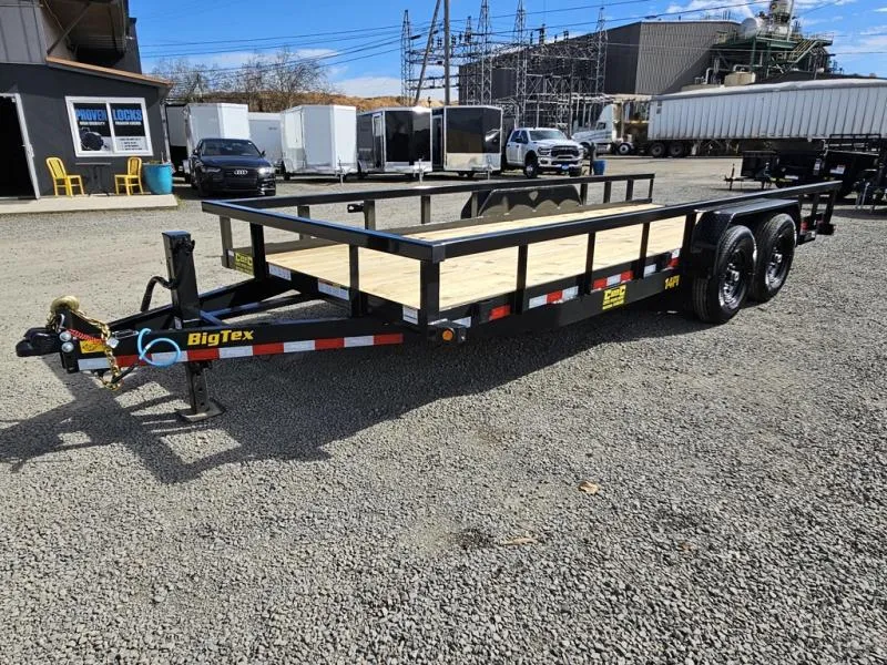 2026 Big Tex Trailers 14PI-20-Foot Heavy Duty Tandem Axle Pipe Top Utility Trailer