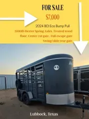 used Horse Trailers BCI Trailers  for sale, in Lubbock, TX Thumbnail 1