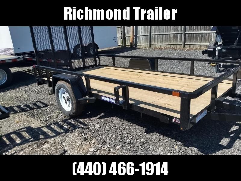2019 SureTrac 6x12 Tube Top Utility Trailer Trailers in Richmond OH Flatbed Utility and