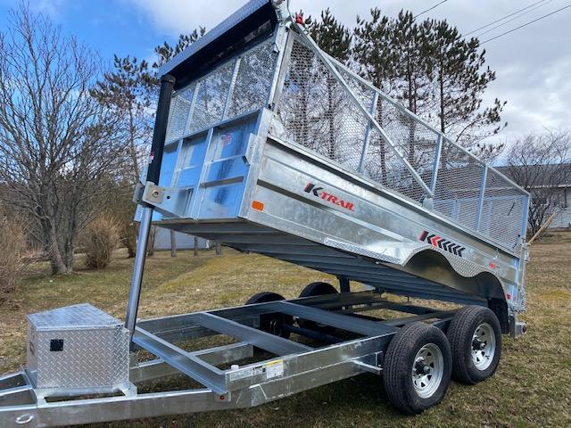 STOCK 2023 K Trail 6 x 12 Dump trailer - 10000 LB Galvanized STOCK 2023 K Trail 6 x 12 Dump trailer - 10000 LB Galvanized
